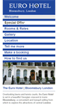 Mobile Screenshot of eurohotel.co.uk