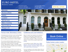 Tablet Screenshot of eurohotel.co.uk